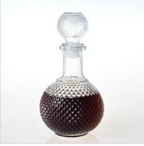 供应高白料透明地球红酒玻璃瓶/高档酒瓶生产制造厂家/可做烤花