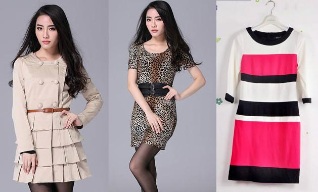供应2013年新款外单秋装连衣裙日韩女装欧美风格时装拿货