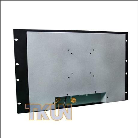 深圳厂家供应17寸上架式铝合金工业触摸显示器航空军事设备专用