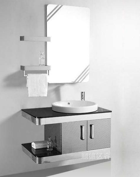 供应浴室家具套装不锈钢浴室柜镜子置物