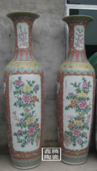 供应陶瓷大花瓶订做 2米花瓶 礼品装饰陶瓷花瓶