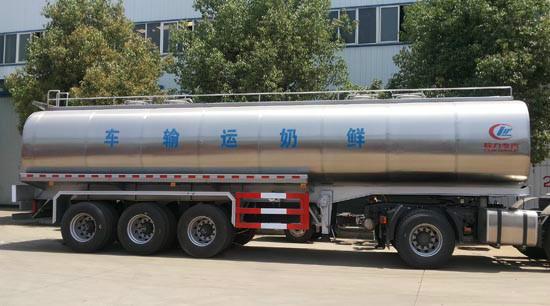 供应湖北程力30吨鲜奶运输半挂车图片