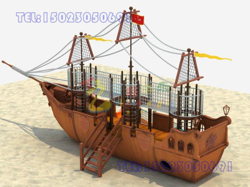 供应渝中区大型木质海盗船_重庆大型木质绳网攀爬玩具重庆国外进口玩具