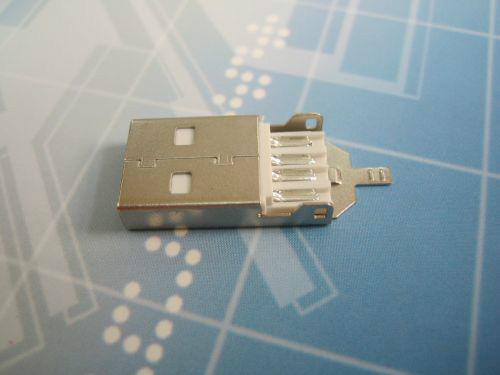 沉板式USB公头A公一体式中长体批发