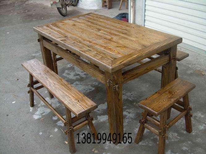 供应仿古餐桌，仿古实木家具餐桌椅，酒店茶楼餐桌专用