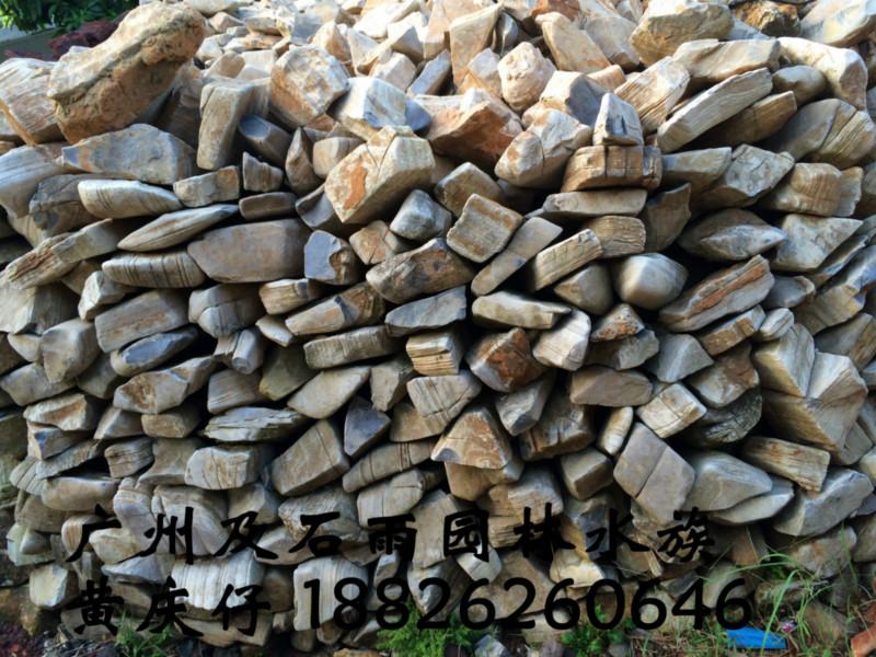 供应广州及石雨批发水族造景石水纹石
