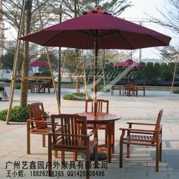 供应户外木质桌椅，防腐木桌椅带伞，户外桌椅，简易露天桌椅，户外专用