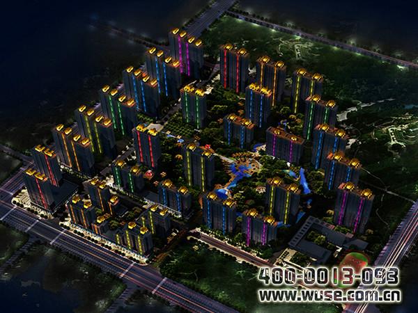 北京市石油家园楼体亮化工程住宅亮化厂家
