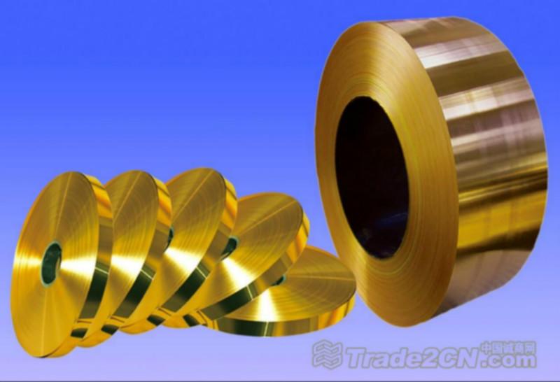 H60黄铜带厂家，装饰半硬黄铜带，0.5mm黄铜带现货