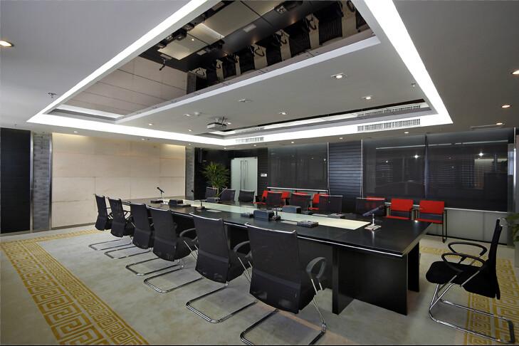 供应重庆办公室装修中式现代风格办公室装修设计实例公装装修-斯戴特