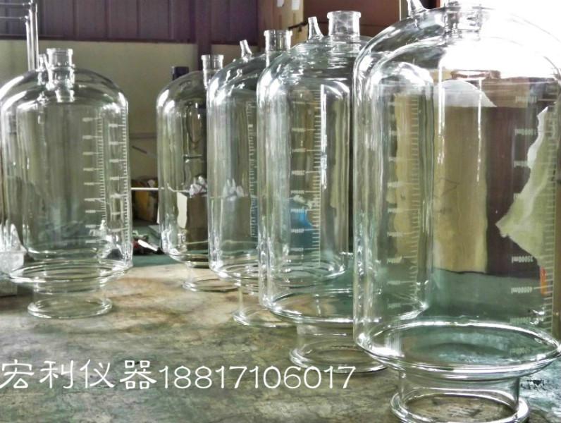 供应实验室专用大型双层玻璃反应釜，南京实验室专用大型双层玻璃反应釜