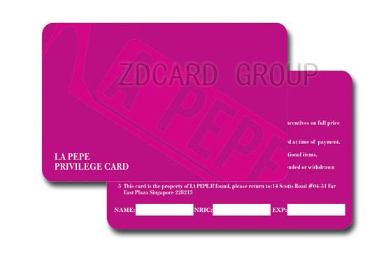供应贵宾卡积分卡PVC卡磁卡射频ID卡