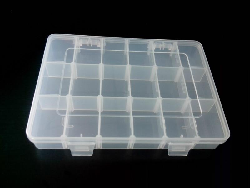 18格可拆式PP塑料盒/五金工具包装批发