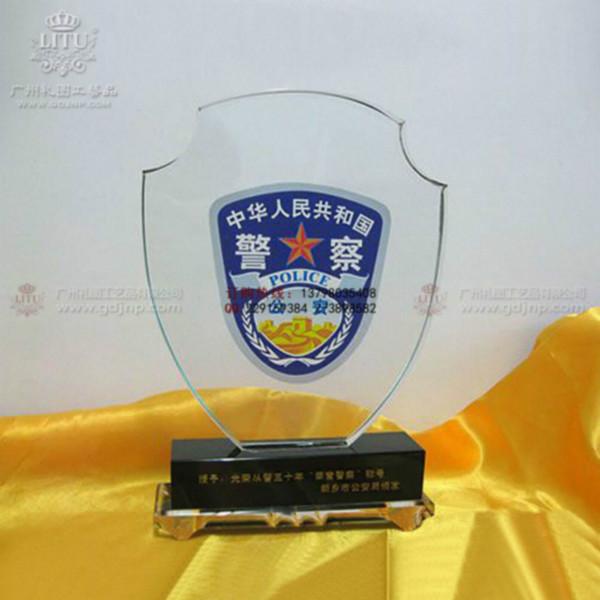 供应广州警察奖杯，十大人民最喜爱的人民警察奖杯，年度评选表彰奖杯