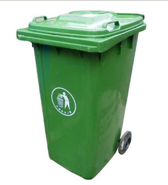 供应武汉优质生活式100L带轮垃圾桶 全新料厂家直销环保周转桶图片