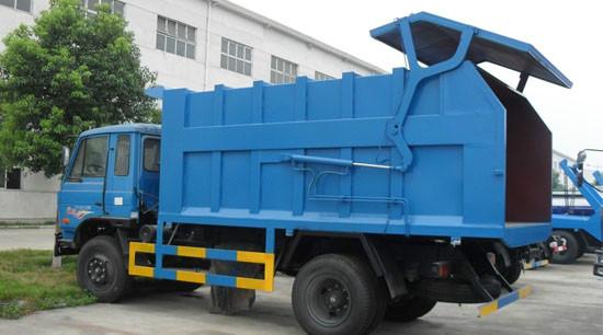 供应东风尖头自装卸式垃圾车厂家专业生产图片
