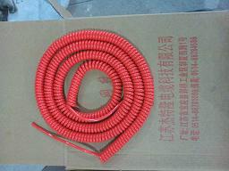 供应北京8芯0.5平方螺旋电缆耐油耐磨耐寒聚氨酯护套