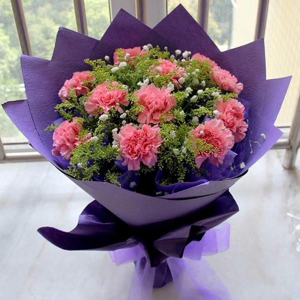 供应康乃馨送越南河内母亲节鲜花国际速递每天送花上门