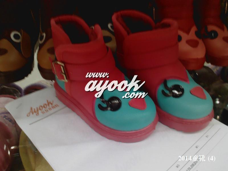供应儿童雪地靴ayook.com皮面儿童雪地靴批发2014年新款童靴
