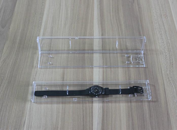 供应用于塑料的透明长形手表盒子礼品手表包装盒