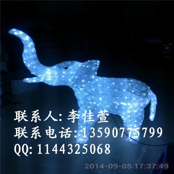 供应大象LED滴胶造型灯 LED路灯杆造型灯 园林LED过街灯图片