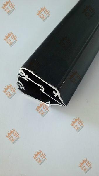 供应皇华4038黑色双面超薄铝合金型材
