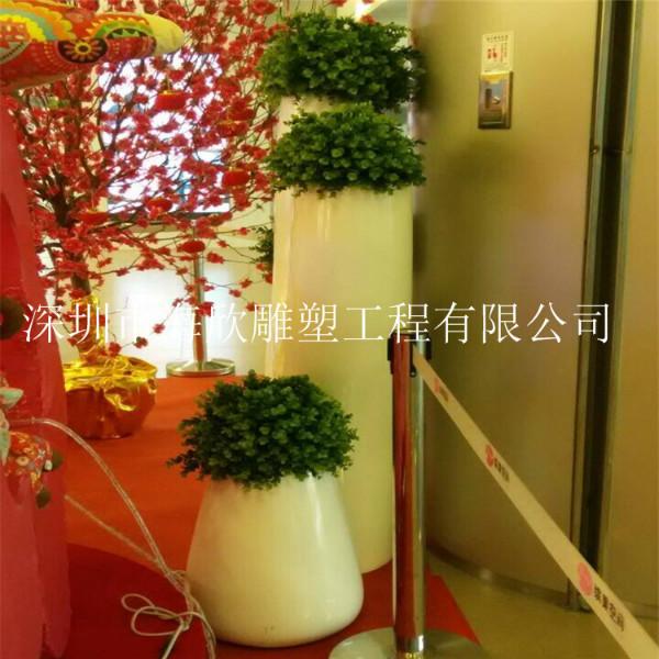 深圳玻璃钢花盆花槽批发价批发