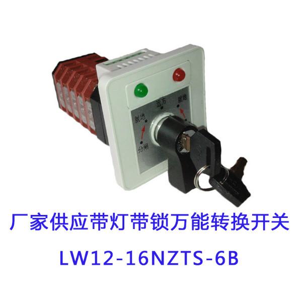 供应NZTS-6BS带灯带钥匙型开关 LW12LW21带灯带锁转换开关