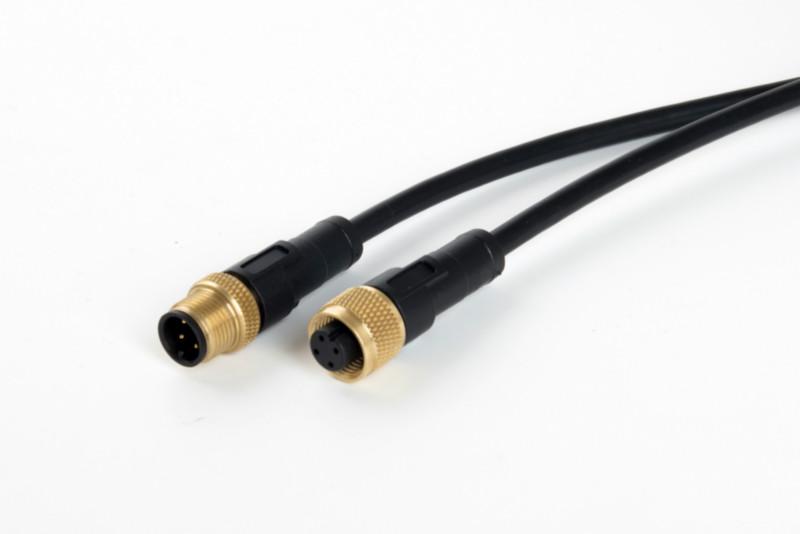 供应M126芯屏蔽线缆  M12 5芯屏蔽线缆