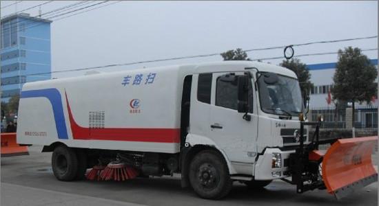 供应东北东风天锦推雪扫路车3米雪铲清扫宽度3.5M，装载最多图片