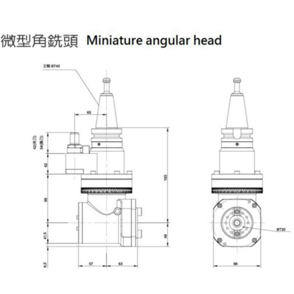 供应台湾名扬微型角铣头小型角度头KS-A74