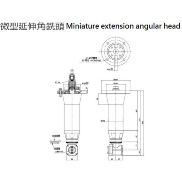 供应台湾名扬微型角铣头延伸角度头KS-A71