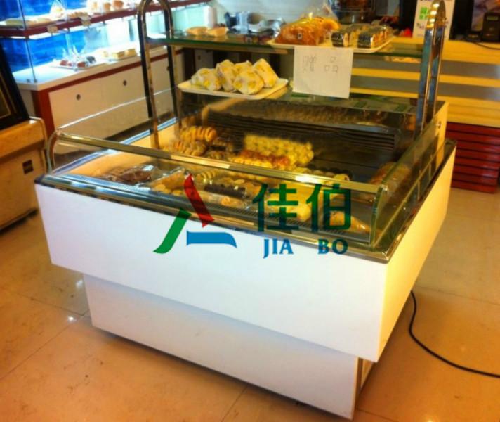 供应敞开式蛋糕柜图片/阜阳蛋糕柜价格/蛋糕柜款式/面包店蛋糕保鲜柜