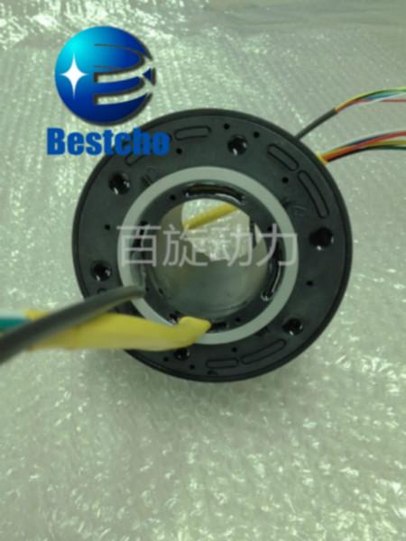 杭州市旋转连接器厂家供应旋转连接器、导电滑环、内径70mm/外径155mm，1-96路可选，集电环