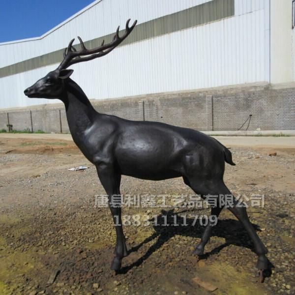 供应铜鹿    铸铜鹿   景观铜鹿雕塑    唐县铜雕厂家制作