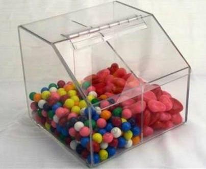 供应亚克力糖果盒休闲食品盒子/蜜饯干果专用盒子/有机玻璃盒