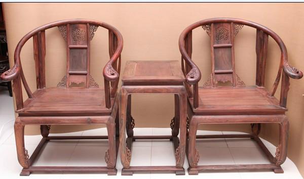 供应皇宫圈椅三件套东阳红木家具价格图片明清古典中式实木刺猬紫檀