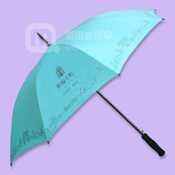 广州雨伞厂生产恒福天悦27寸直杆伞批发