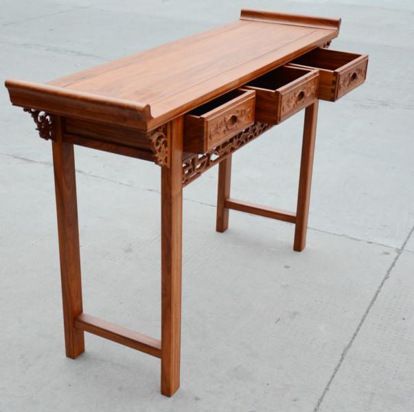 供应明清古典条案红木家具 供桌 中式实木案几仿古案台 鸡翅木翘头案