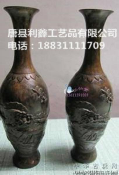 供应青铜花瓶，铜花瓶，开光纯铜花瓶摆件，  北京厂家直销