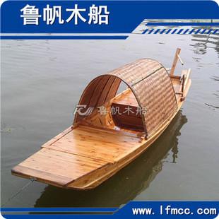 特价畅销桂林乌篷木船休闲手划捕鱼船非遗手工艺木船