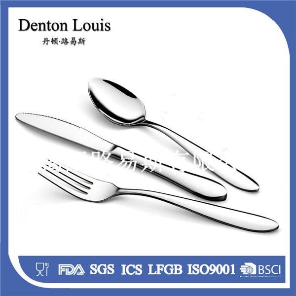 供应路易斯刀叉勺 揭阳餐具厂出口欧洲原单刀叉勺 西餐专用便携式餐具