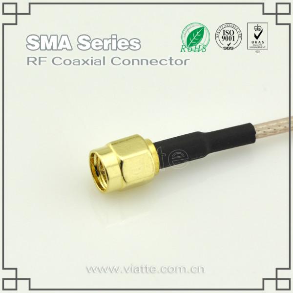 供应SMA连接器内螺内针公头连接头 铆压接 RG316_RG174同轴线缆