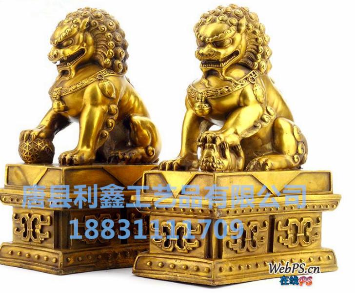 供应北京故宫铜狮子   汇丰铜狮    铜狮子摆件    山东雕塑公司