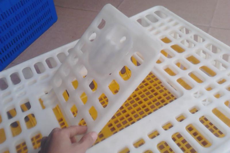供应江西鸡笼大鸡运送胶框可堆叠放10层的塑料鸡笼 大鸡运输专用胶框