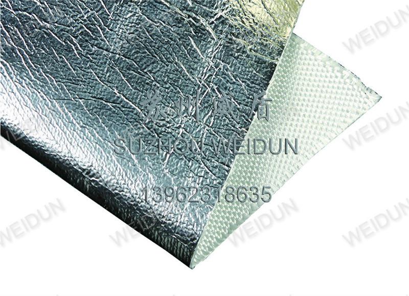 供应排气管专用铝箔保温隔热布，铝箔复合布，铝箔玻璃纤维布，苏州威盾