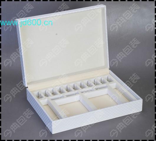 供应化妆品包装盒定制高档化妆品盒PU皮翻盖盒充皮化妆品盒