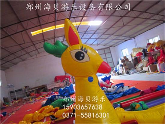 郑州市小鹿造型充气电瓶车厂家供应小鹿造型充气电瓶车