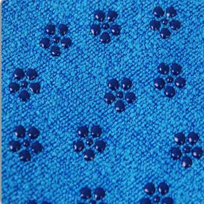 供应超细纤维花式纱硅胶点防滑瑜伽铺巾