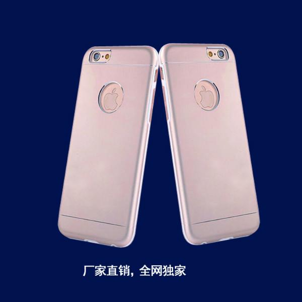 供应iPhone6手机外壳 金属+pc+tpu三合一防摔手机保护套批发